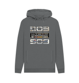 Slate Grey Printed Hoody Front