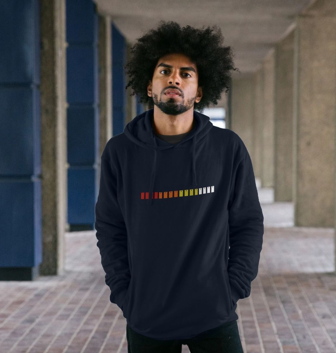 Mens TR-808 Simple Pad Hoodie