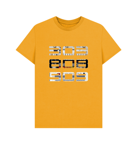 Mustard Printed T-shirt Front