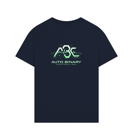 Navy Printed T-shirt Back