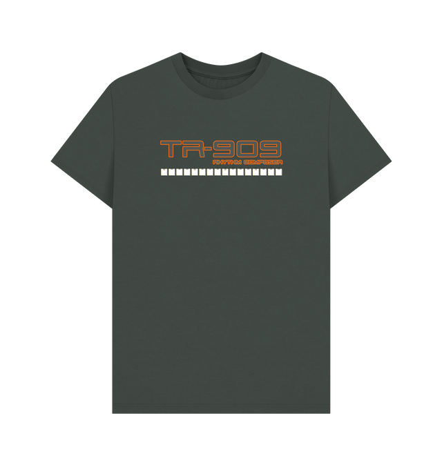 Dark Grey Printed T-shirt Front