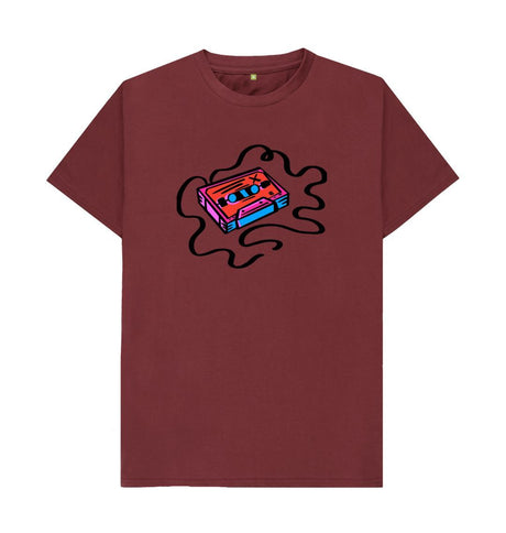 Red Wine Marker Pen Cassette Illustration T-Shirt