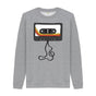 Light Heather Mens Unwound Cassette Graphic Sweatshirt