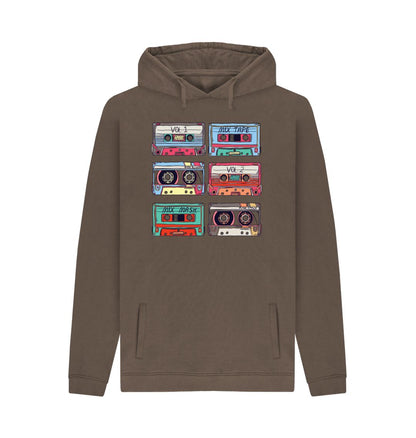 Chocolate Mens Cassette Mix Tape Hoodie