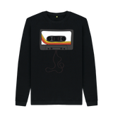 Black Printed Sweater Front