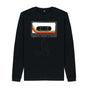 Black Mens Unwound Cassette Graphic Sweatshirt