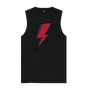 Black David Bowie Lightning Bolt Mens Vest