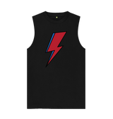 Black David Bowie Lightning Bolt Mens Vest