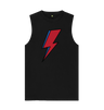 Black David Bowie Lightning Bolt Mens Vest