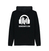 Black Printed Hoody Back