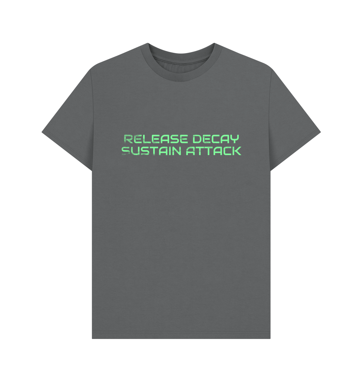 Slate Grey Printed T-shirt Front