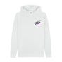 White Mens Cartoon Character Flying V Hoodie