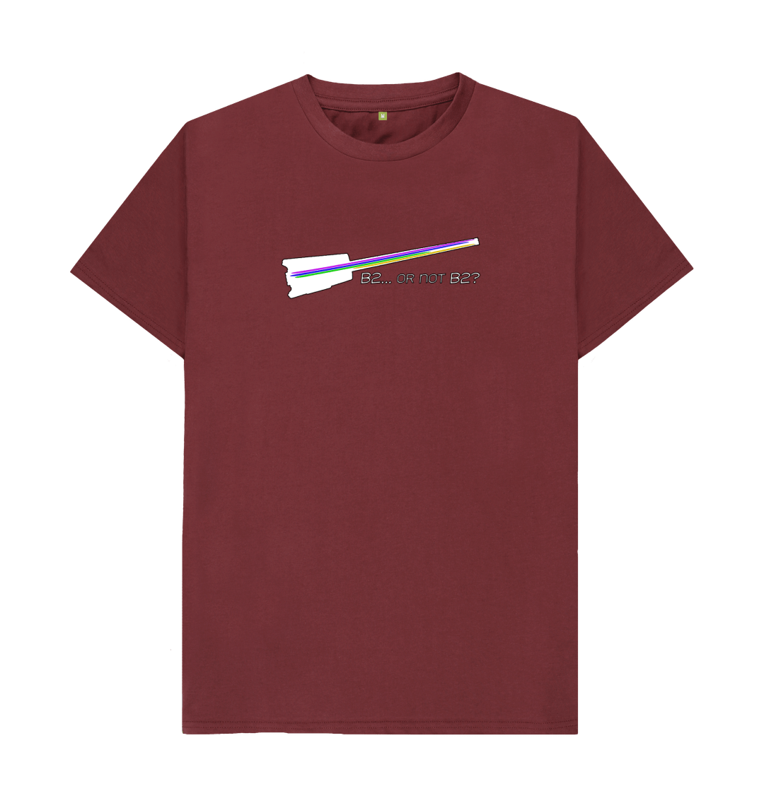 Red Wine \"B2... Or Not B2?\" Hohner B2 Bass Guitar Graphic Mens T-Shirt