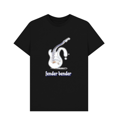 Black \"Fender Bender\" Liquid Stratocaster T-Shirt