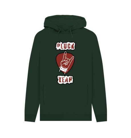 Evergreen \"Pluck Yeah\" Graphic Mens Guitar Rock Hoodie