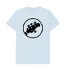 Sky Blue Mens Stingray Guitar head t-shirt