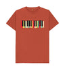 Rust Colourful Keyboard Print T-Shirt
