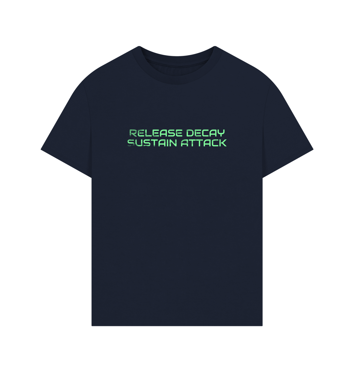 Navy Printed T-shirt Front