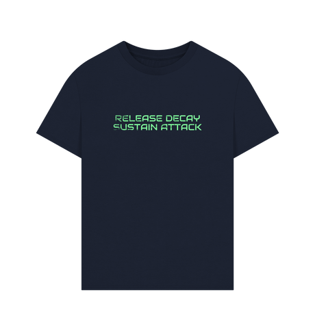 Navy Printed T-shirt Front