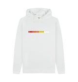 White Mens TR-808 Simple Pad Hoodie