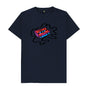 Navy Blue Marker Pen Cassette Illustration T-Shirt