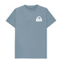 Stone Blue White SoundShirts Logo T-Shirt w\/ pocket style print