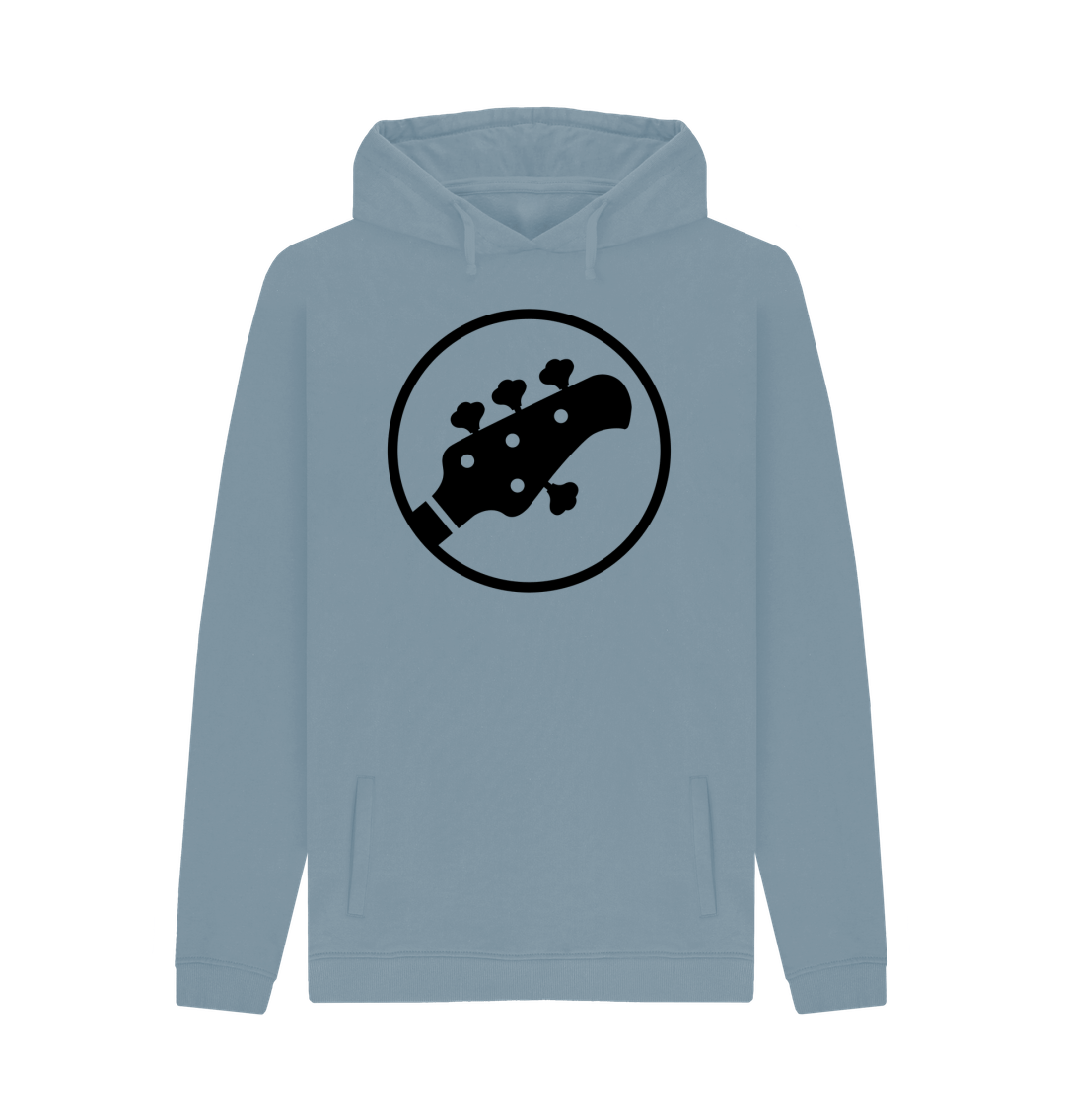 Stone Blue Printed Hoody Front