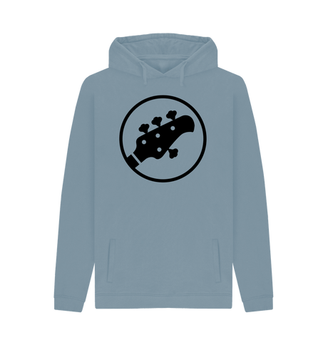 Stone Blue Printed Hoody Front