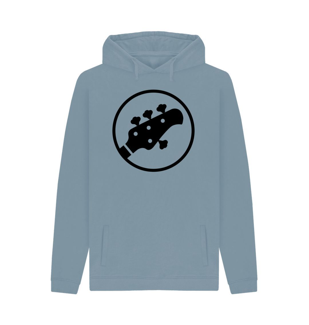 Stone Blue Mens Stingray Guitar Head Hoodie