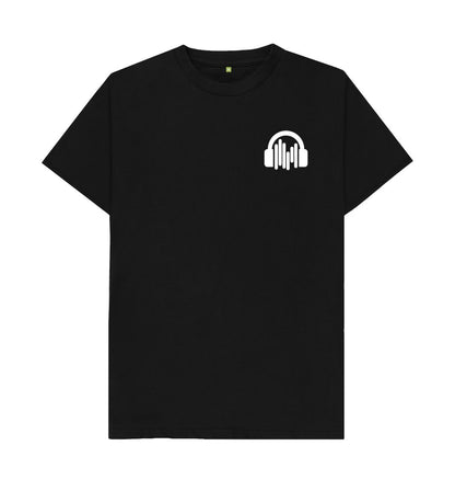 Black White SoundShirts Logo T-Shirt w\/ pocket style print