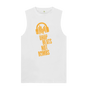 White \"Drop Beats Not Bombs\" Men's Vest
