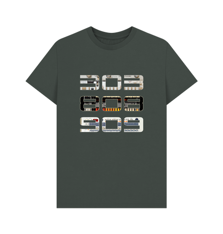 Dark Grey Printed T-shirt Front