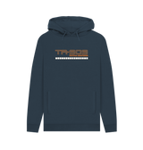 Navy Printed Hoody Front