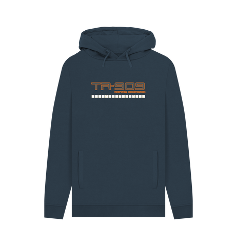 Navy Printed Hoody Front