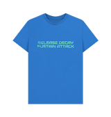 Bright Blue Printed T-shirt Front