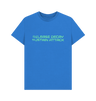 Bright Blue Printed T-shirt Front