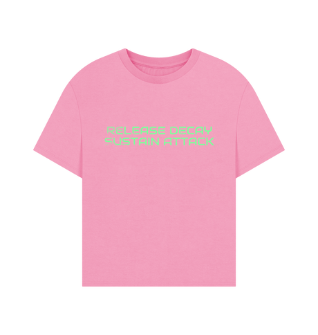 Rose Pink Printed T-shirt Front