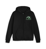 Black Zip hoody Front