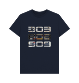 Navy Blue Printed T-shirt Front