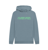 Stone Blue Printed Hoody Front