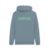 Stone Blue Printed Hoody Front