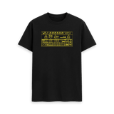 Black Printed T-shirt Front