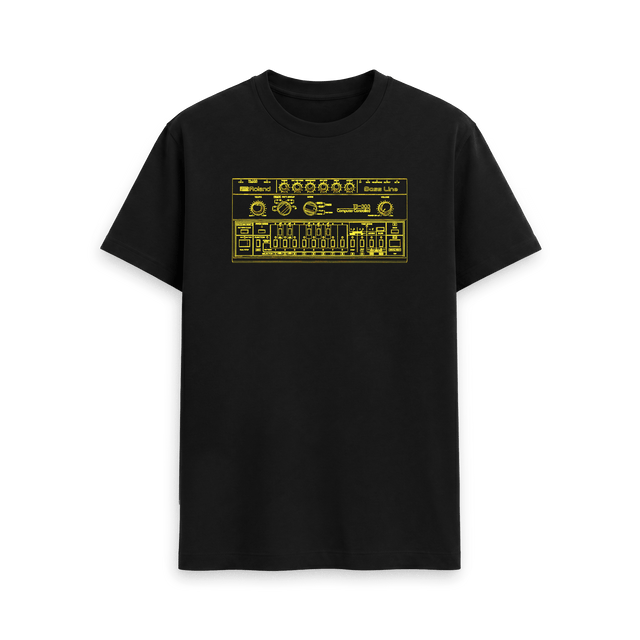 Black Printed T-shirt Front