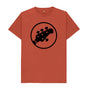 Rust Mens Stingray Guitar head t-shirt
