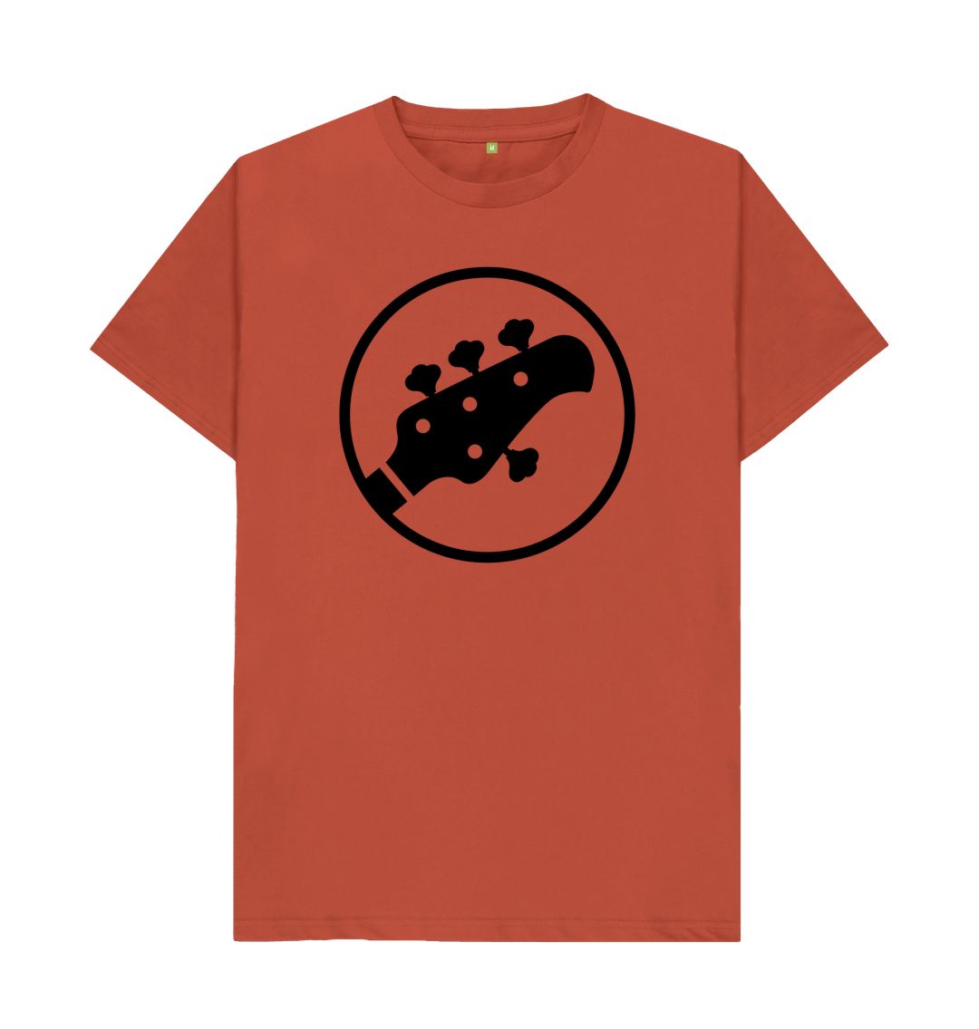 Rust Mens Stingray Guitar head t-shirt