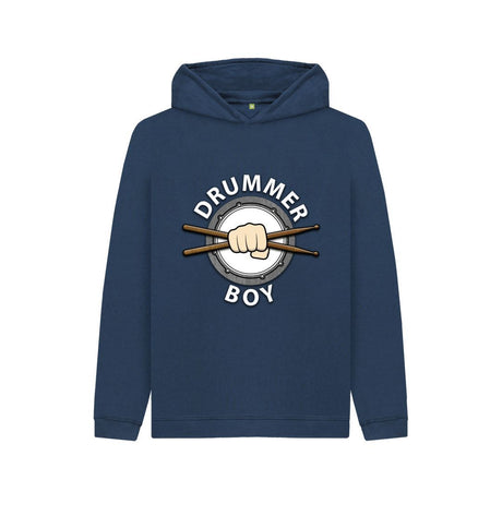 Navy Blue Kids Drummer Boy Hoodie