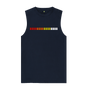 Navy Blue TR-808 Simple Pads Graphic Mens Vest