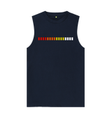 Navy Blue TR-808 Simple Pads Graphic Mens Vest
