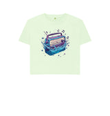 Pastel Green Women's Sync Or Swim Boxy Fit T-Shirt