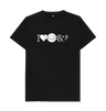 Black I Love Drum & Bass Graphic T-Shirt